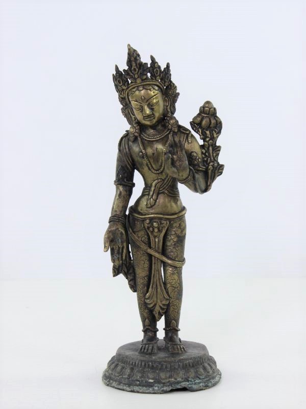 Bronzen beeld boeddhistische godin Tara
